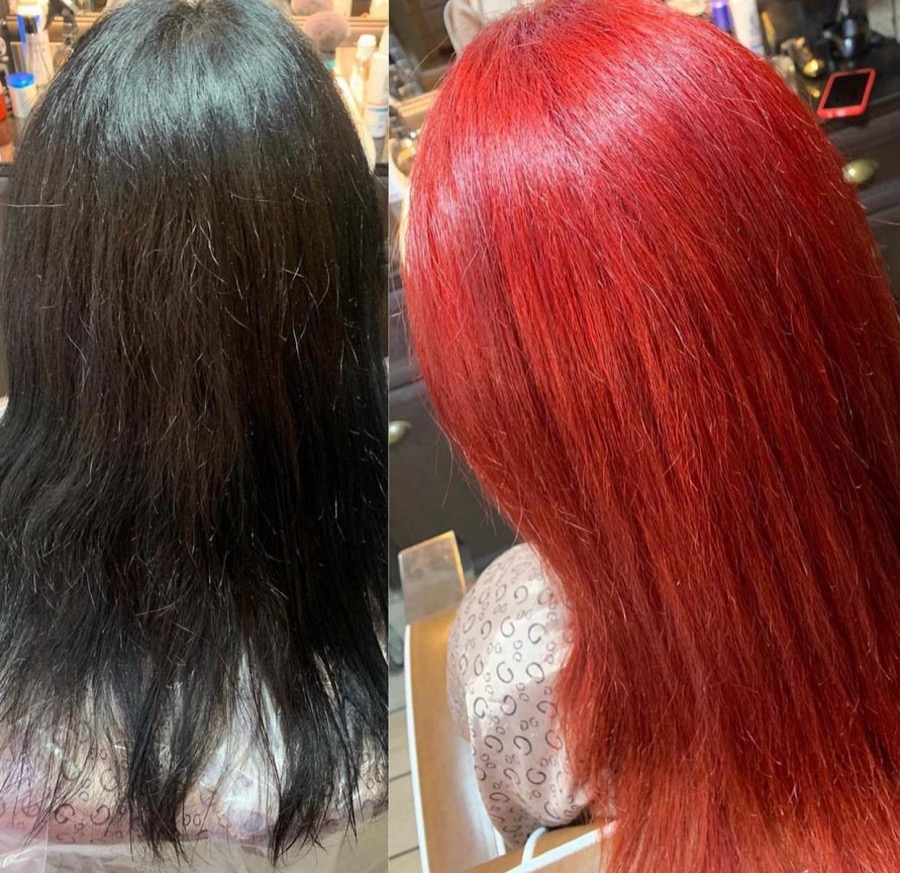 Farbwechsel zu Rot